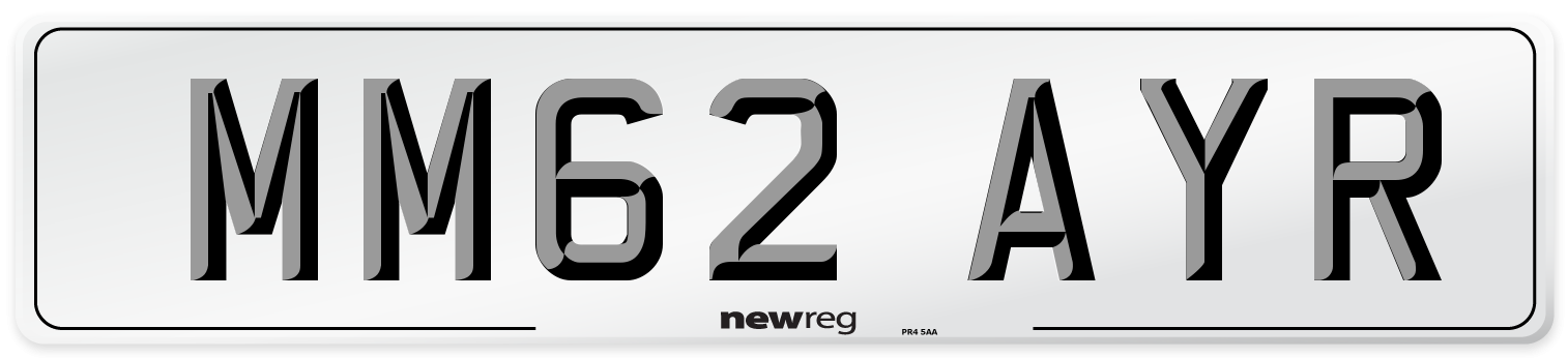 MM62 AYR Number Plate from New Reg